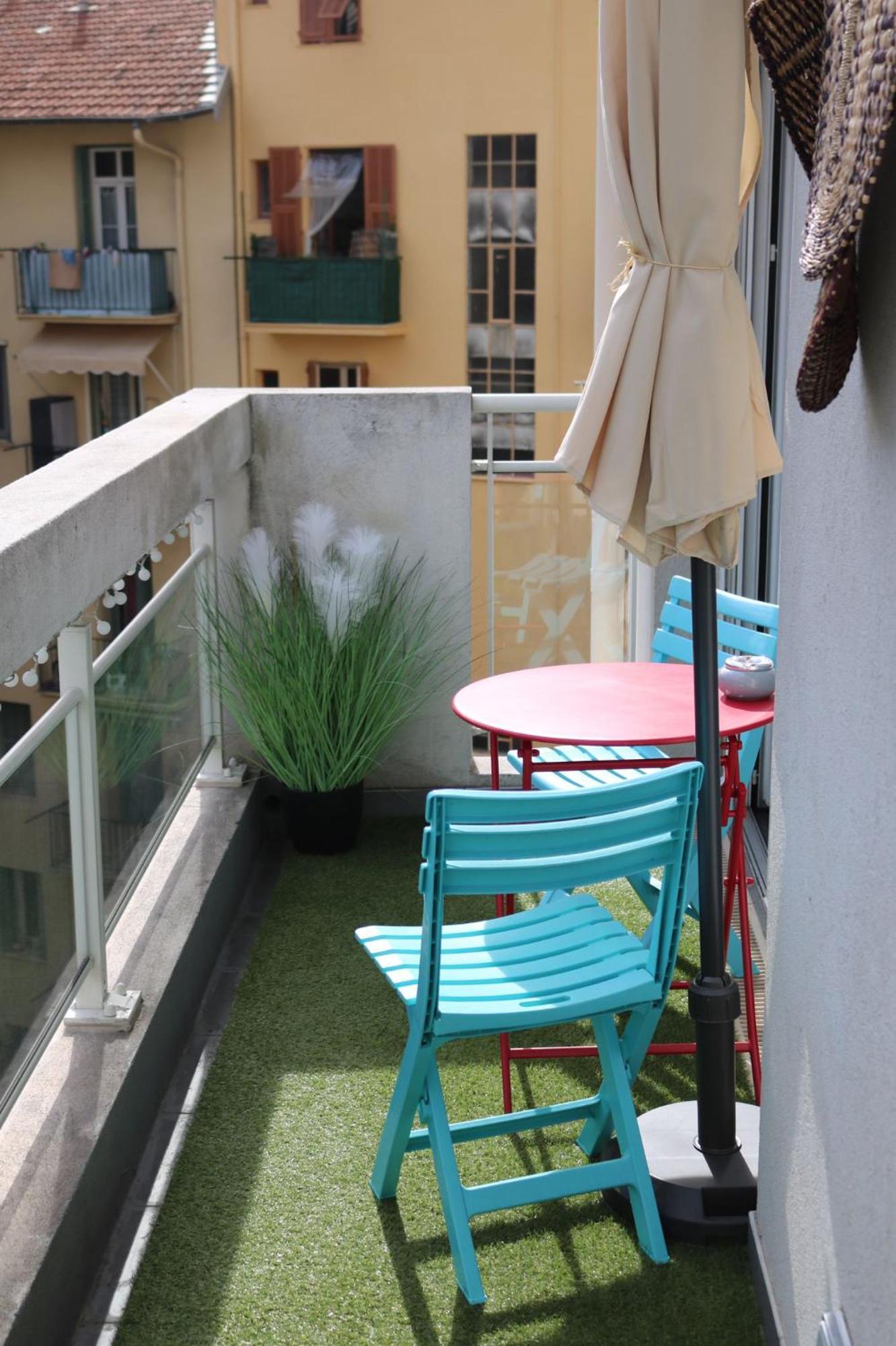 Charmant Studio Climatise Avec Terrasse Ensoleillee Nizza Exterior foto