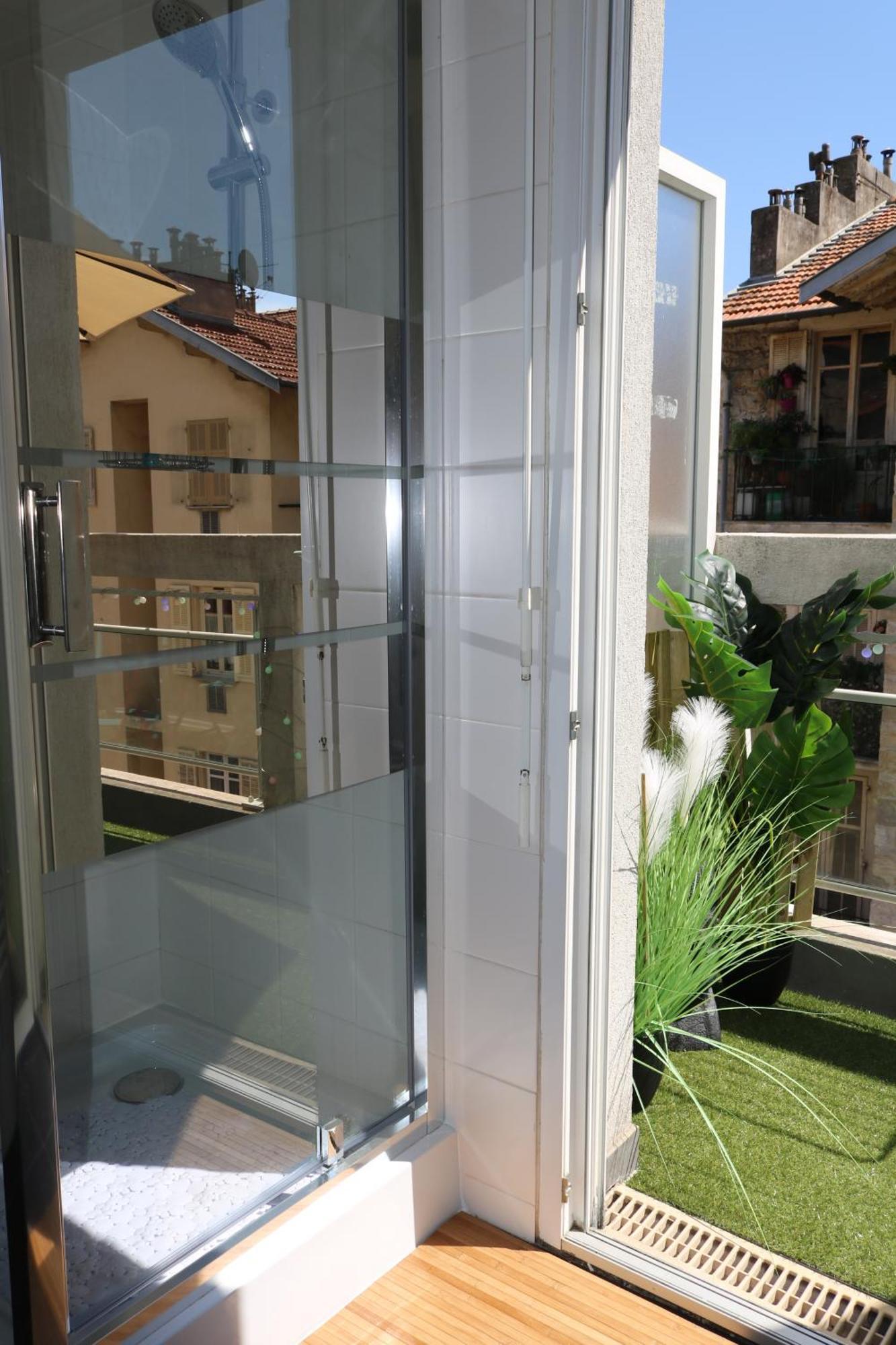 Charmant Studio Climatise Avec Terrasse Ensoleillee Nizza Exterior foto